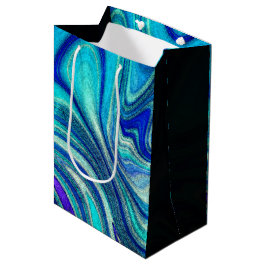 Elegant Aquamarine Paua Rainbow Shell geïnspireerd Medium Cadeauzakje