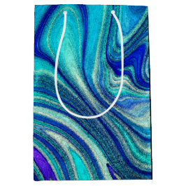 Elegant Aquamarine Paua Rainbow Shell geïnspireerd Medium Cadeauzakje