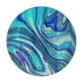 Elegant Aquamarine Paua Rainbow Shell geïnspireerd Snijplank (Voorkant)