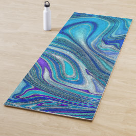 Elegant Aquamarine Paua Rainbow Shell geïnspireerd Yogamat