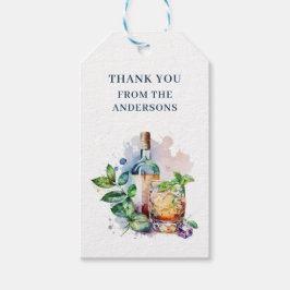 Elegant Aquarel Derby Feest Cadeaulabel
