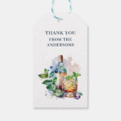 Elegant Aquarel Derby Feest  Cadeaulabel (Achterkant)