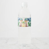 Elegant Aquarel Derby Feest Waterfles Etiket (Achterkant)