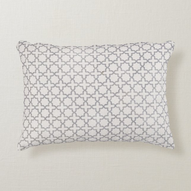 Elegant Arabesk Ornament Accent Kussen (Voorkant)