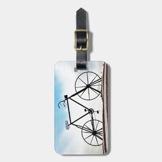 Elegant Arabesk Ornament Bagagelabel (Voorkant verticaal)
