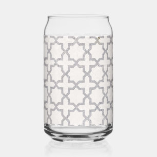 Elegant Arabesk Ornament Blikvorm Glas
