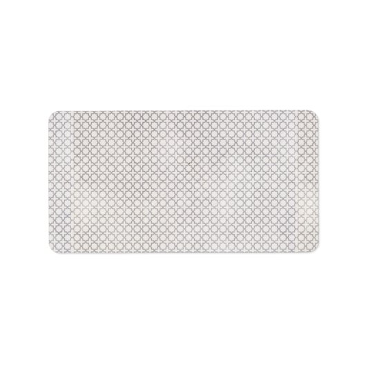 Elegant Arabesk Ornament Etiket (Voorkant)
