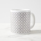 Elegant Arabesk Ornament Grote Koffiekop (Voorkant rechts)