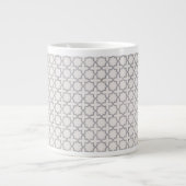 Elegant Arabesk Ornament Grote Koffiekop (Voorkant)