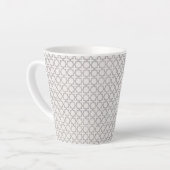 Elegant Arabesk Ornament Latte Mok (Linkerhoek)