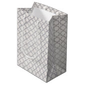 Elegant Arabesk Ornament Medium Cadeauzakje (Voorkant Gekanteld)
