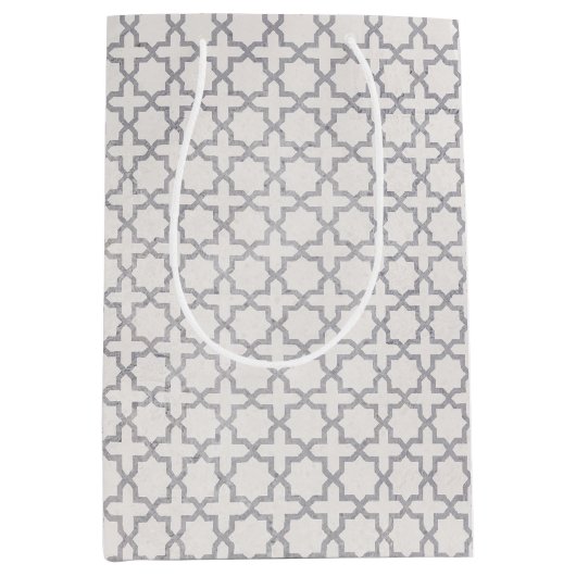 Elegant Arabesk Ornament Medium Cadeauzakje (Voorkant)