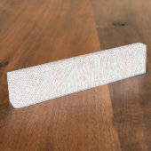 Elegant Arabesk Ornament Naambordje (Zijkant)