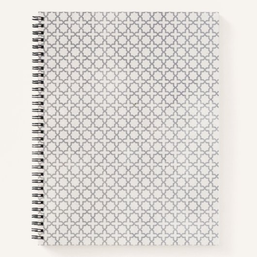 Elegant Arabesk Ornament Notitieboek (Voorkant)
