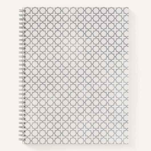 Elegant Arabesk Ornament Notitieboek (Voorkant)