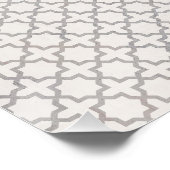 Elegant Arabesk Ornament Perfect Poster (Hoek)