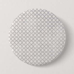 Elegant Arabesk Ornament Ronde Button 7,6 Cm