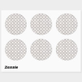 Elegant Arabesk Ornament Ronde Sticker (Vel)