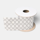 Elegant Arabesk Ornament Satijnen Lint (Spoel)