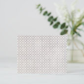 Elegant Arabesk Ornament Save The Date (Staand voorkant)