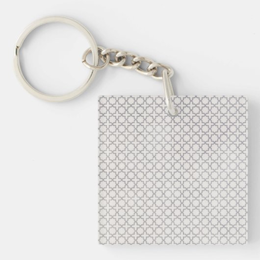 Elegant Arabesk Ornament Sleutelhanger (voorkant)