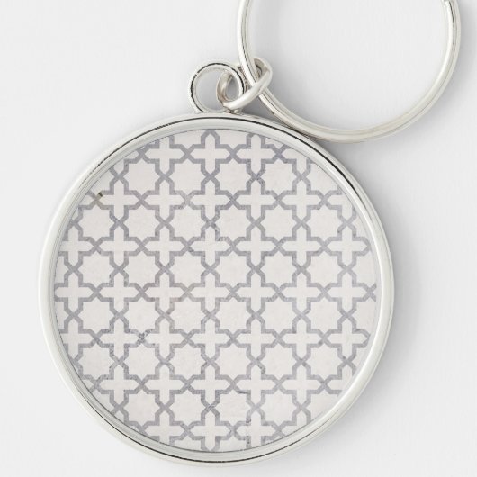 Elegant Arabesk Ornament Sleutelhanger (Voorkant)