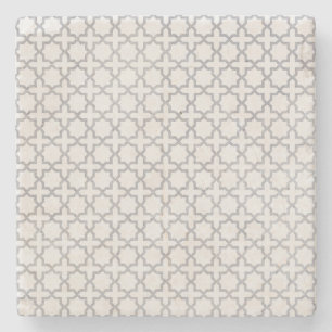 Elegant Arabesk Ornament Stenen Onderzetter