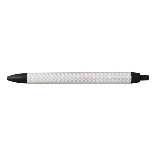 Elegant Arabesk Ornament Zwarte Inkt Pen (Voorkant)