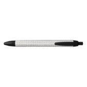 Elegant Arabesk Ornament Zwarte Inkt Pen (Achterkant)