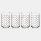 Elegant Arabesque Ornament Blikvorm Glas (Rechts)