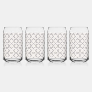 Elegant Arabesque Ornament Blikvorm Glas