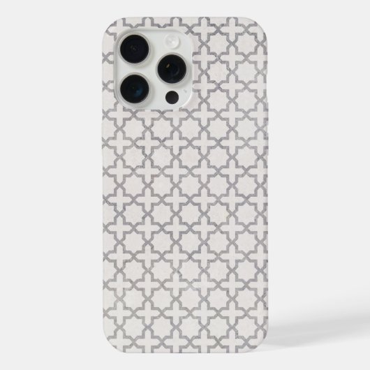 Elegant Arabesque Ornament iPhone Hoesje (Achterkant)