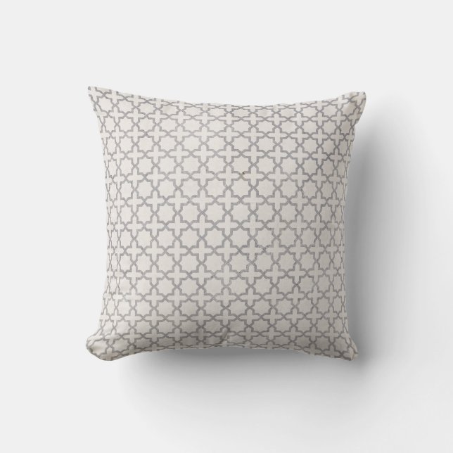 Elegant Arabesque Ornament Kussen (Voorkant)