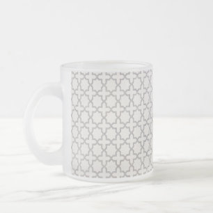 Elegant Arabesque Ornament Matglas Koffiemok
