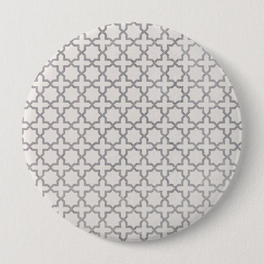 Elegant Arabesque Ornament Ronde Button 4,0 Cm (Voorkant)