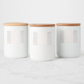 Elegant Arabesque Ornament Voedselcontainer Etiket (Flessen)