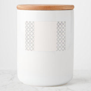 Elegant Arabesque Ornament Voedselcontainer Etiket