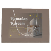Elegant Arabic Calligraphy Ramadan Wishes Groot Cadeauzakje (Achterkant)