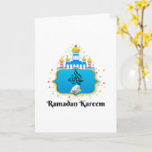 Elegant Arabic Calligraphy Ramadan Wishes Kaart (Gele Bloem)