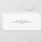 Elegant Arabic Calligraphy Wall Art – Reminders Kaart (Achterkant)