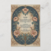 Elegant Arch Art Nouveau Wedding Informatiekaartje (Voorkant)