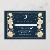 Elegant Arch Art Nouveau Wedding RSVP Informatiekaartje (Voorkant)