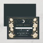 Elegant Arch Art Nouveau Wedding RSVP Informatiekaartje (Voorkant / Achterkant)