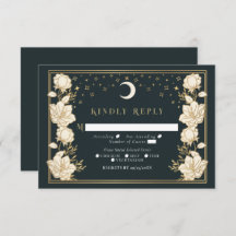 Elegant Arch Art Nouveau Wedding RSVP