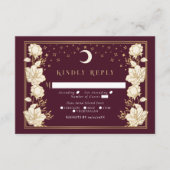 Elegant Arch Art Nouveau Wedding RSVP Informatiekaartje (Voorkant)