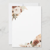 Elegant Arch Boho White Floral Baby shower Kaart (Achterkant)
