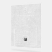 Elegant Arch Company Logo QR code openingstijden Acryl Bord (Hoek)