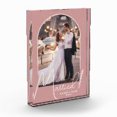 Elegant Arch Dusty Roos Wedding Fotoblokken (Links)