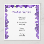 Elegant Arch Floral Wedding Program | Acrylic  Programmakaart (Voorkant)
