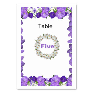 Elegant Arch Floral Wedding Table Number Card  Kaart